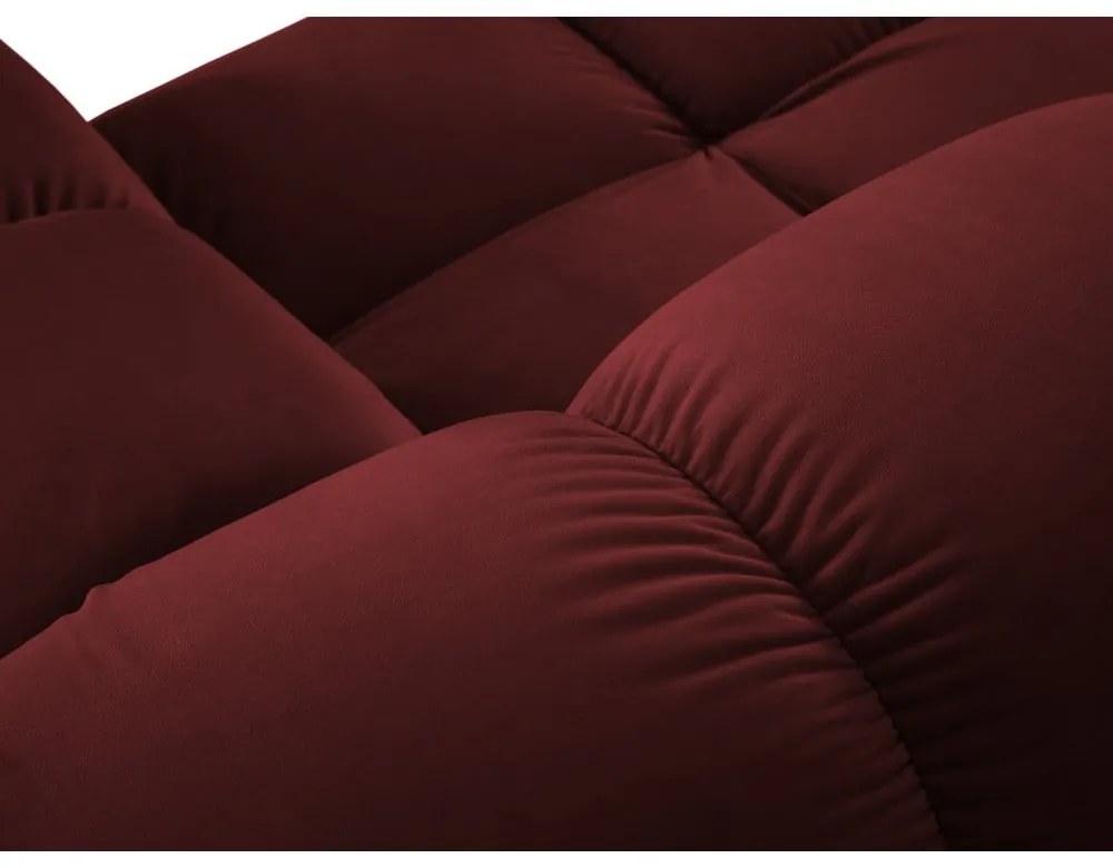 Divano in velluto rosso 285 cm Bellis - Micadoni Home