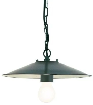 Sospensione Piccola Da Esterno Contemporanea Antique Alluminio Grigio 1 Luce E27