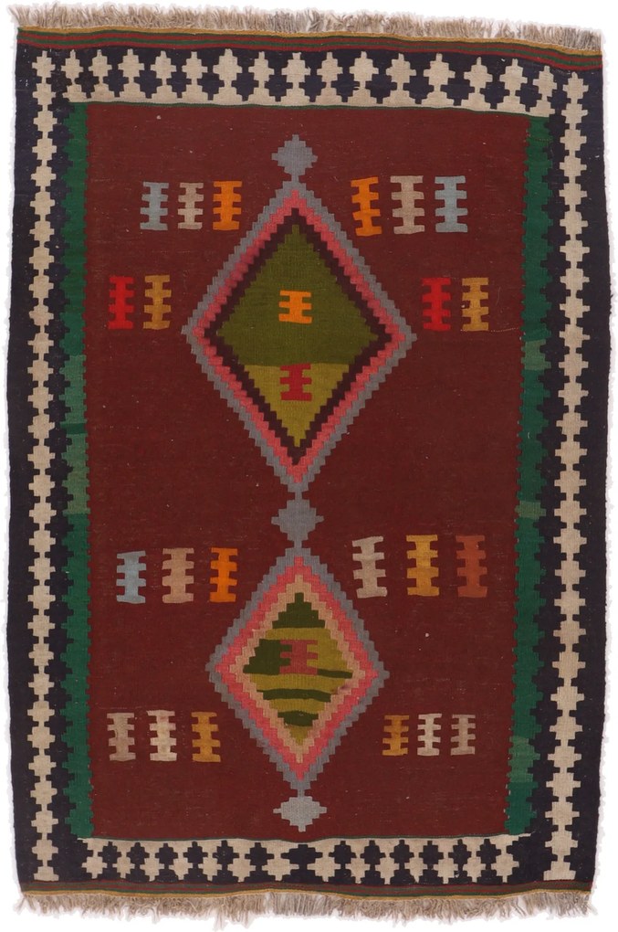 Kilim Tappeto 160 x 110 (Iran) Tessuto A Mano