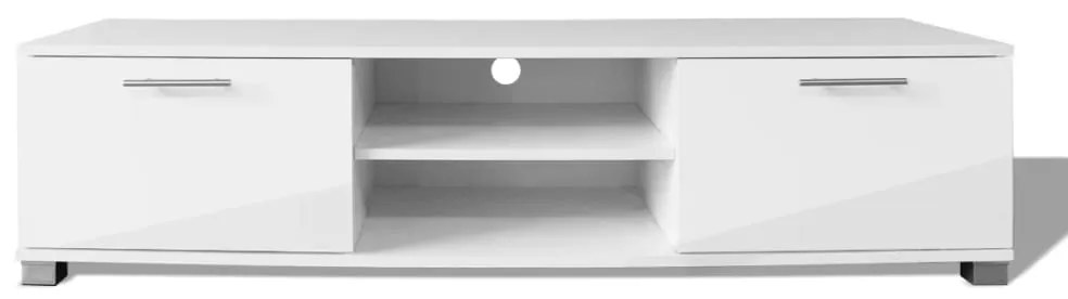 Mobile tv bianco laccato lucido 120x40,3x34,7 cm