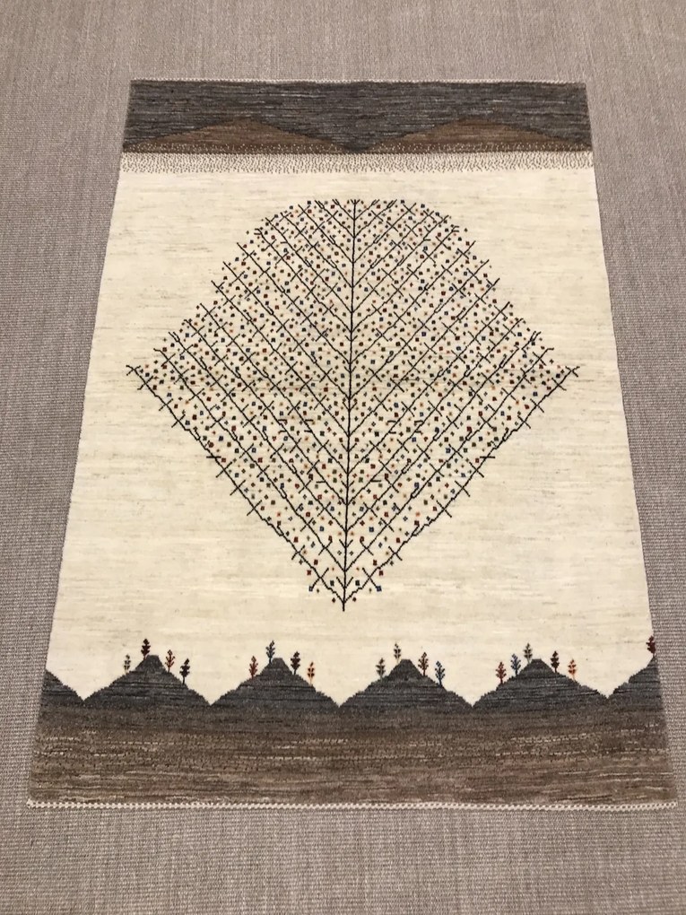 Loribaft Tappeto 120 x 180 Beige (Iran) Annodato A Mano