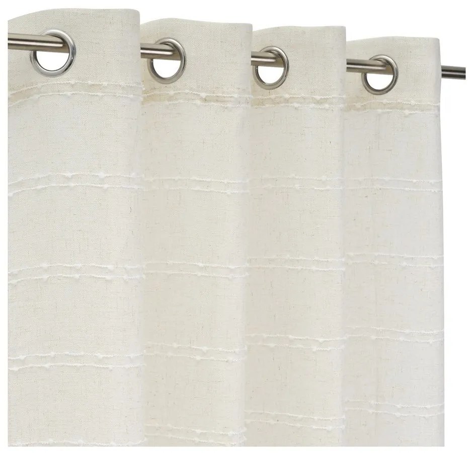 Tenda bianca/beige in misto lino 140x260 cm Nodes – Casa Selección