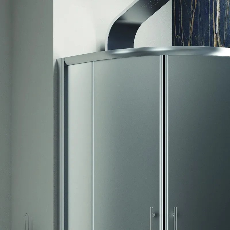 Box doccia semicircolare 90x90 vetro satinato anticalcare KF2000 - KAMALU
