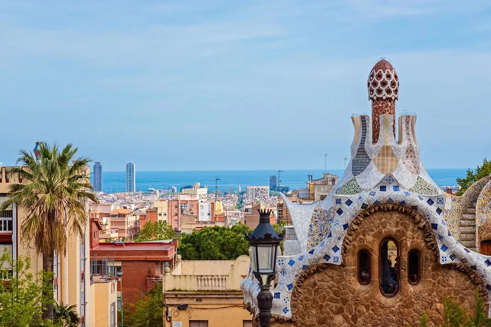Carta da parati – Vista su Park Güell a Barcellona