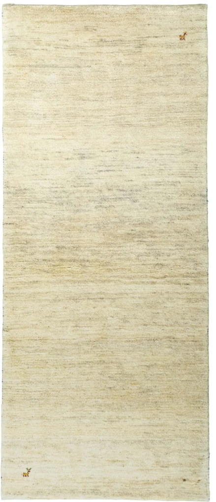 Gabbeh Tappeto persiano 90x200 Beige (Iran) Annodato A Mano