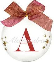 Pallina natale con nome Alessandra 10cm