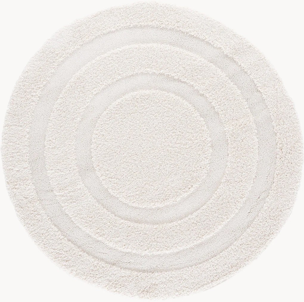 Tappeto rotondo a pelo alto e basso Zaniyah
