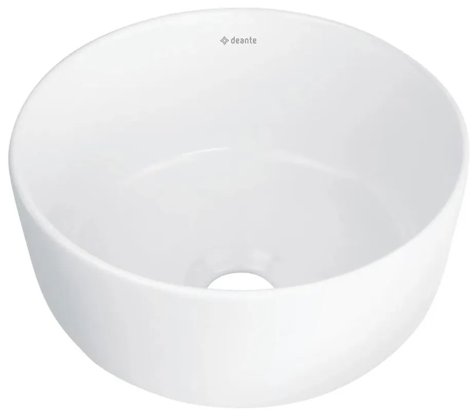 Deante CDJ_6U2S - Lavabo da appoggio JASMIN ø 28 cm ceramica/bianco