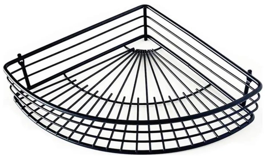 Mensola angolare per doccia 22,7x31,5 cm nera