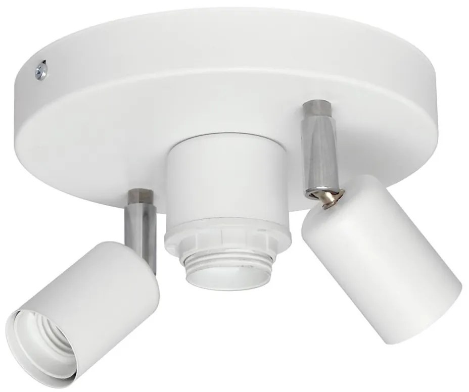 Faretto CENTRO 3xE27/15W/230V bianco