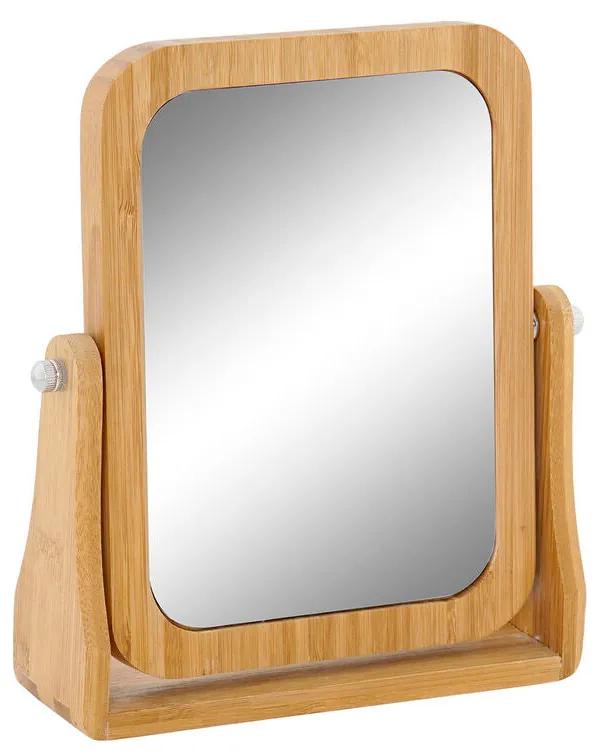 Specchio Ingranditore DKD Home Decor Naturale Bambù (21,7 x 5,5 x 21,5 cm)