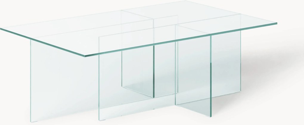 Tavolino da salotto in vetro Anouk, larg. 102 cm