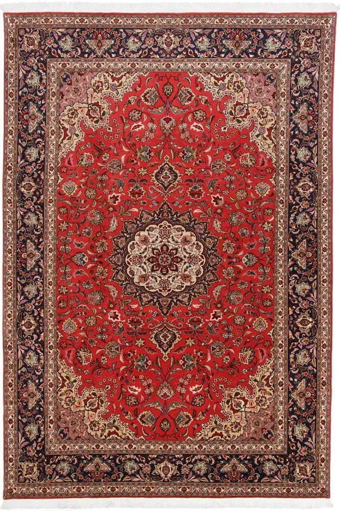 Tabriz Tappeto persiano 300x200 Blu (Iran) Annodato A Mano