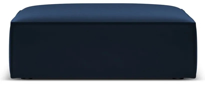 Poggiapiedi blu scuro con rivestimento in velluto Vanda – Mazzini Sofas