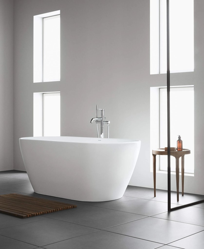 Vasca Centro Stanza 160x75 cm Capacità 295 lt in DuraSolid A bianco D Neo 700486 Duravit