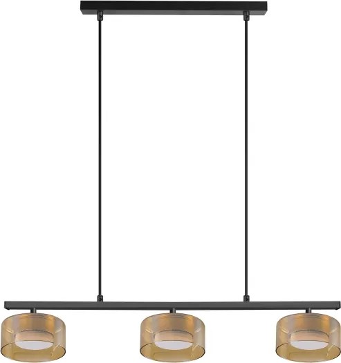 Brilagi - Lampada a sospensione con cavo AURA LUX 3xGX53/30W/230V nero/oro