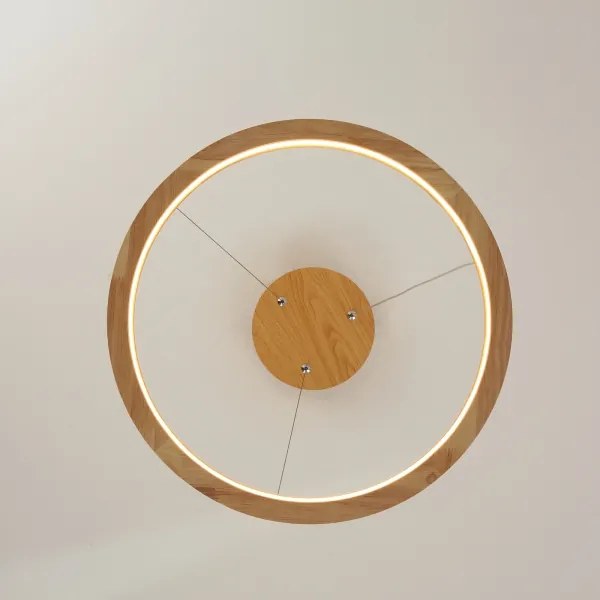 Brilagi - Lampadario LED a cavo UMEA WOOD LED/30W/230V Ø 40 cm legno di Hevea
