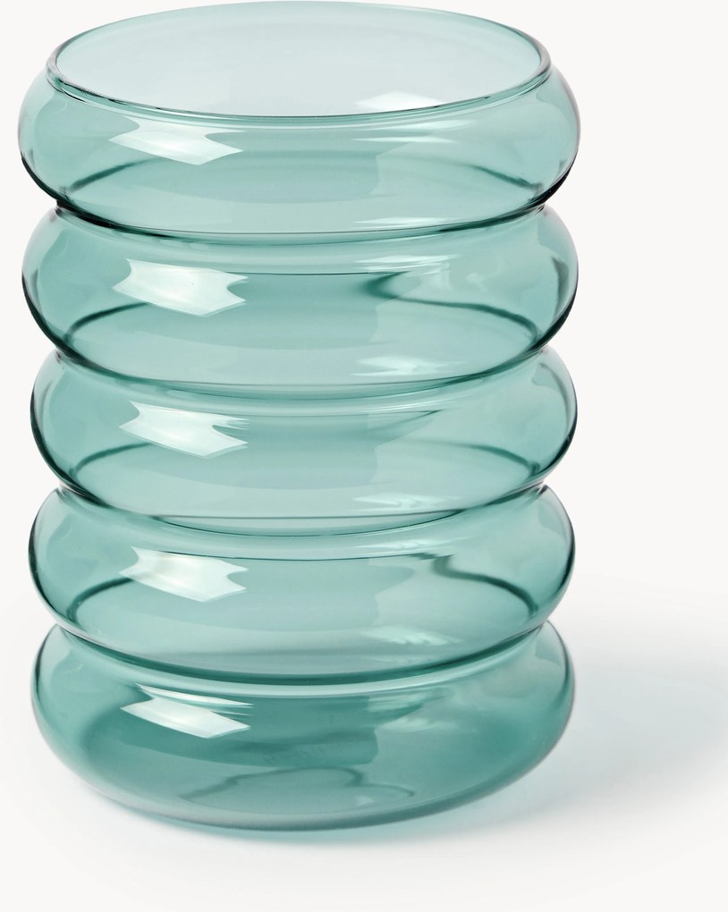 Set di 4 bicchieri da long drink in vetro soffiato borosilicato Bubbly