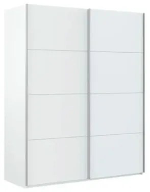 Armadio Guardaroba 2 Ante Scorrevoli 150x60x200 Bianco Opaco Morgan