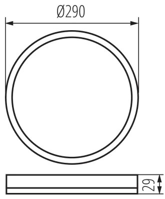Kanlux 31502 - Plafoniera LED da bagno AZPO LED/18,5W/230V diametro 29 cm IP54 bianco