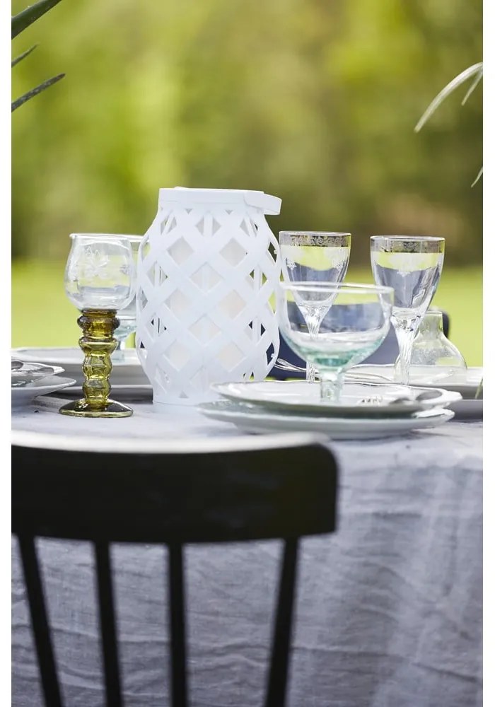 Lanterna bianca Lanterna, altezza 23 cm Flame - Star Trading