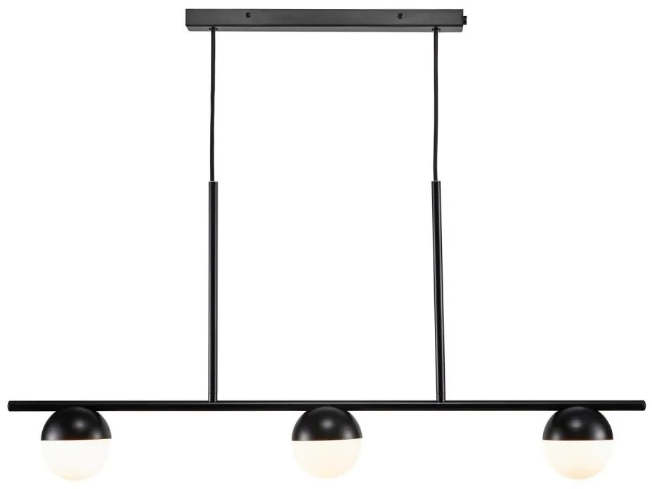 Nordlux - Lampadario a sospensione con filo CONTINA 3xG9/5W/230V nero