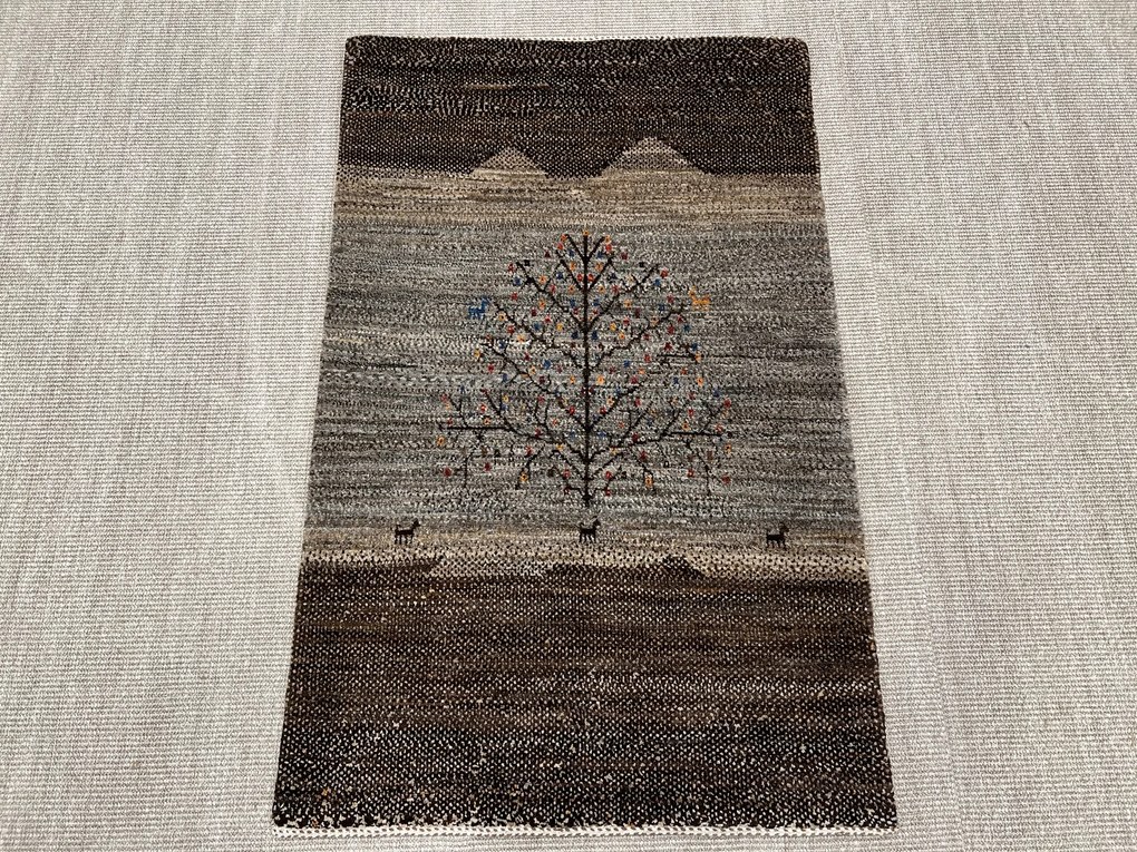Loribaft Tappeto 80 x 130 Marrone (Iran) Annodato A Mano