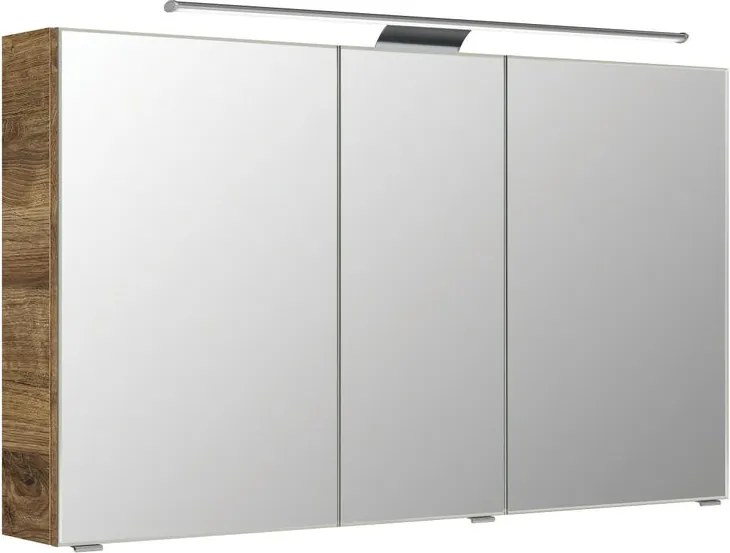 Pensile con luce PELIPAL marrone L 120 x H 70.3 x P 17 cm