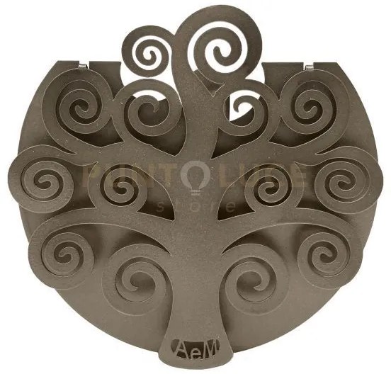 Porta umidificatore albero della vita da tavolo bronzo in ferro e p...