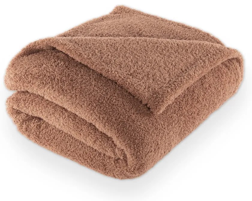 Coperta marrone in micropile 150x200 cm Cocoon – Tiseco Home Studio