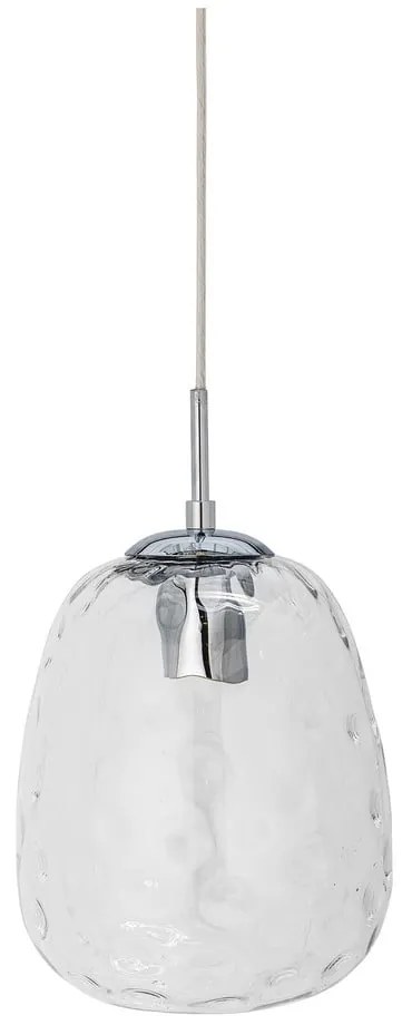 Lampadario argentato con paralume in vetro ø 20 cm Baele – Bloomingville