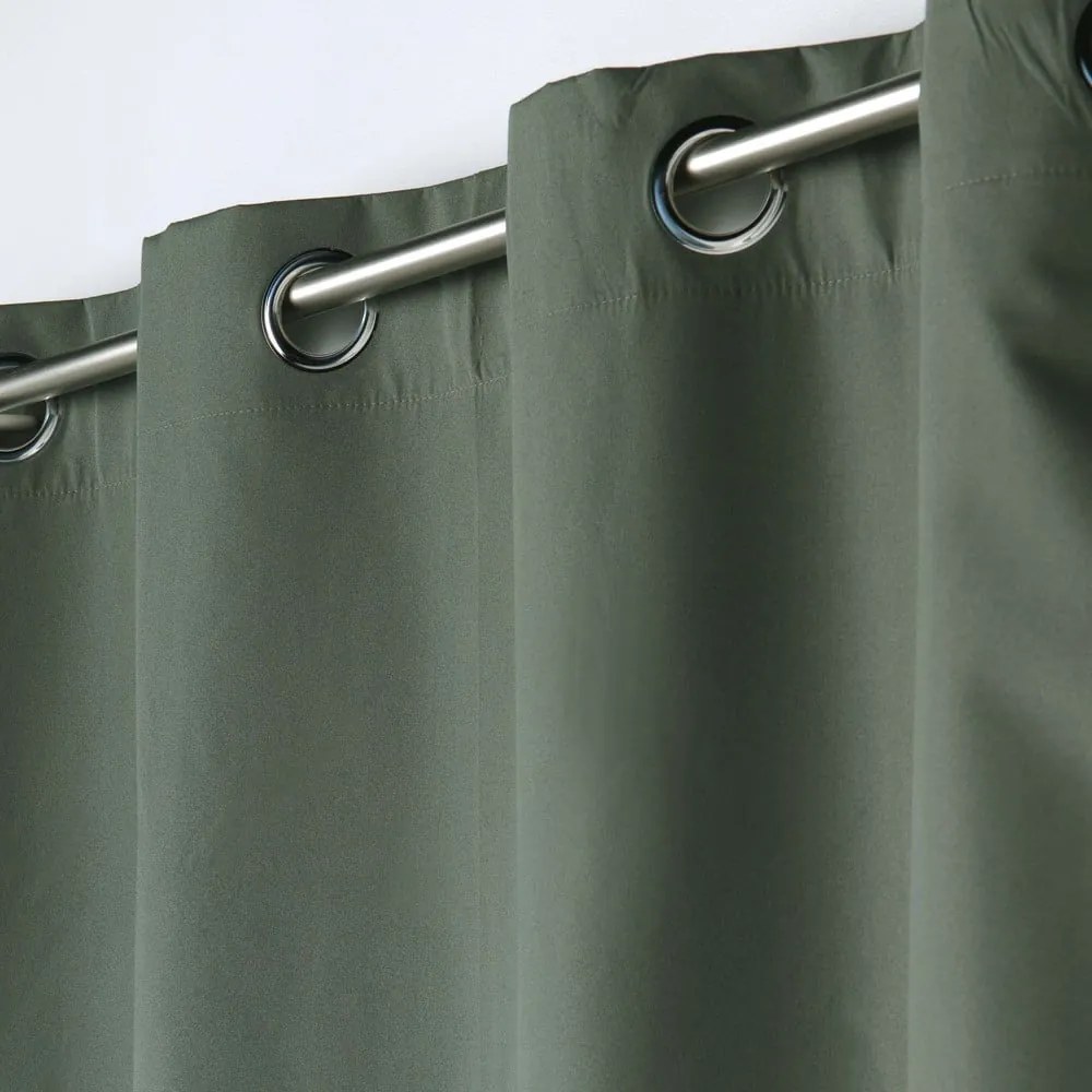 Tenda oscurante kaki in microfibra 140x260 cm Obscure - douceur d'intérieur
