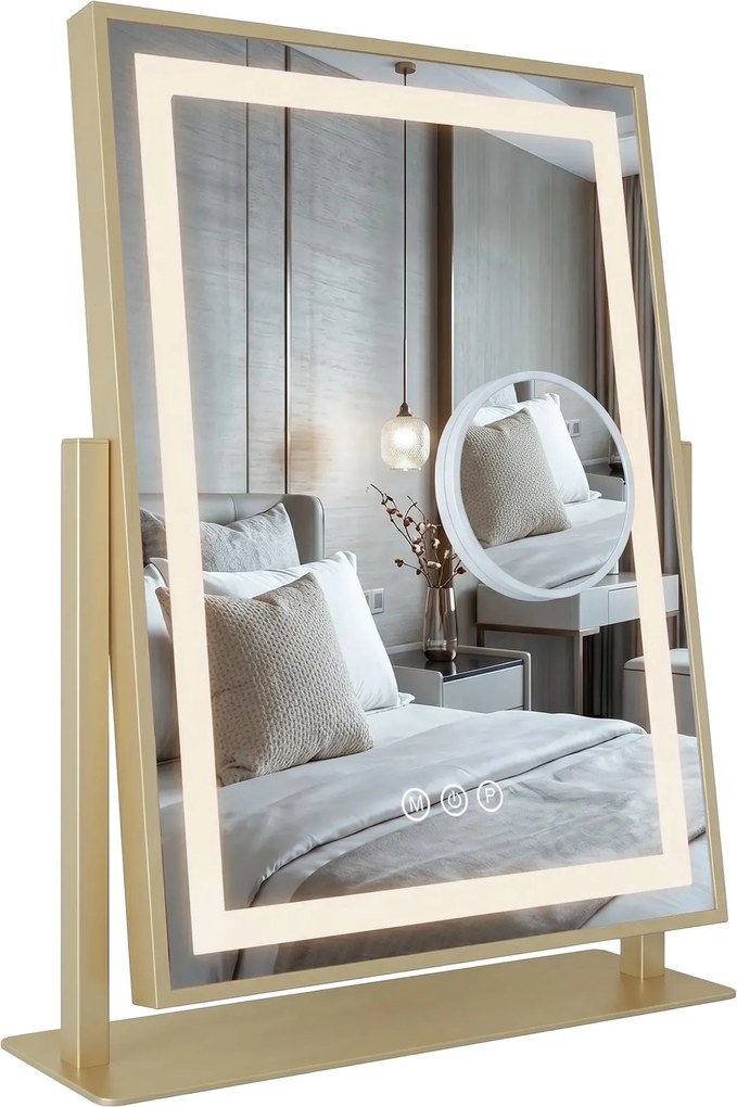 Specchio LED LUMI L.Gold 30x40cm