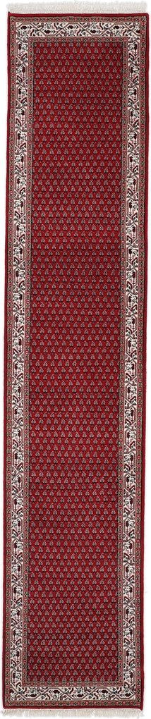 Mir Tappeto orientale 80x400 Rosso (Indian) Annodato A Mano