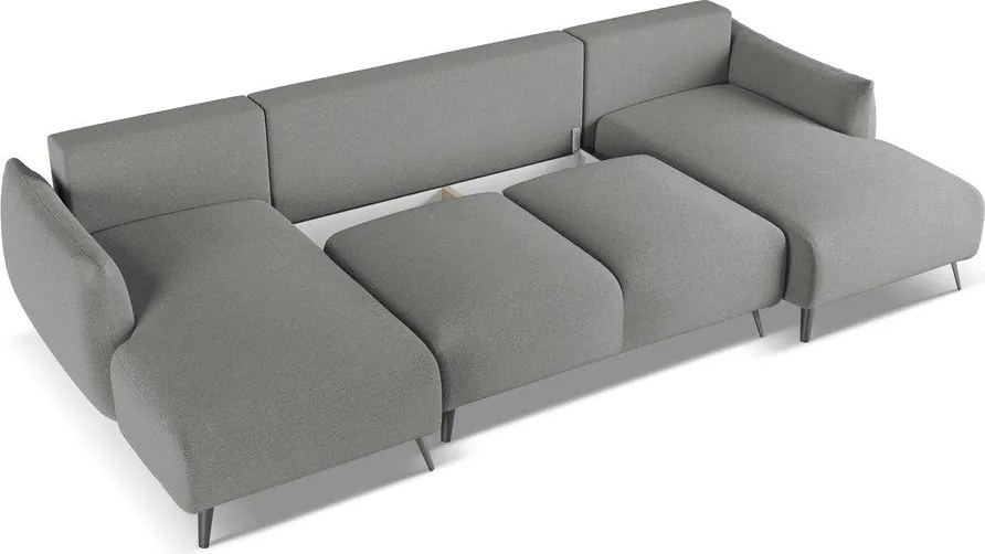 Divano angolare grigio chiaro Malie – Makamii