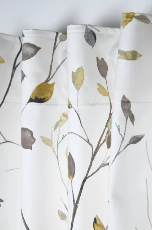 Tenda Liseron Naturel multicolore, fettuccia e passanti nascosti 135x280 cm