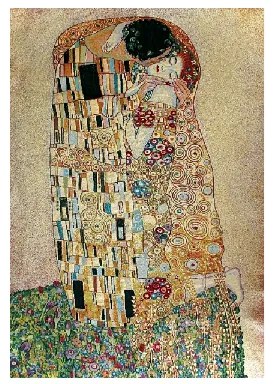 ARAZZO "BACIO DI KLIMT" MIS. 88 H X 65 CM