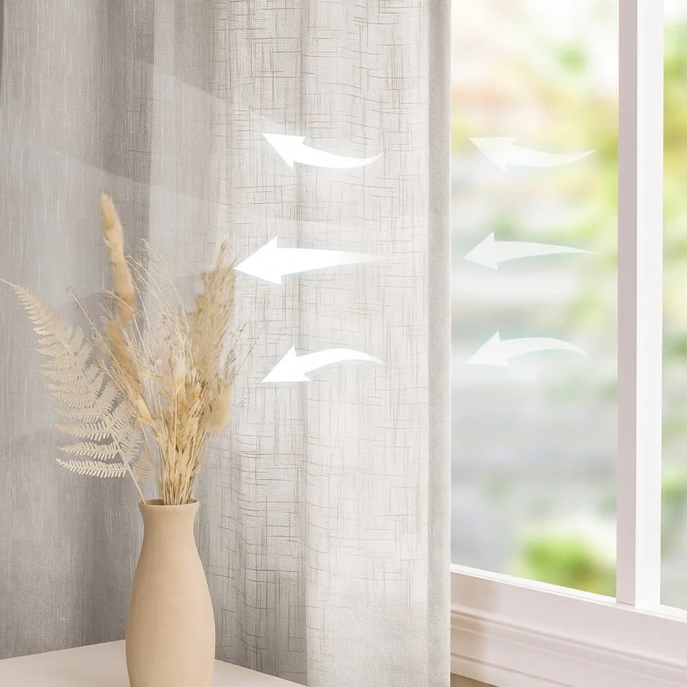 Tenda color crema 140x270 cm Valeta – Restilo