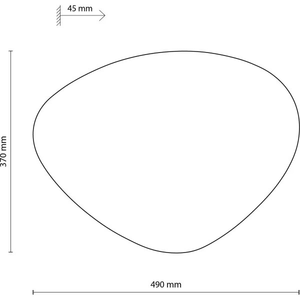 Applique STONE 3xG9/8W/230V 37x49 cm verde