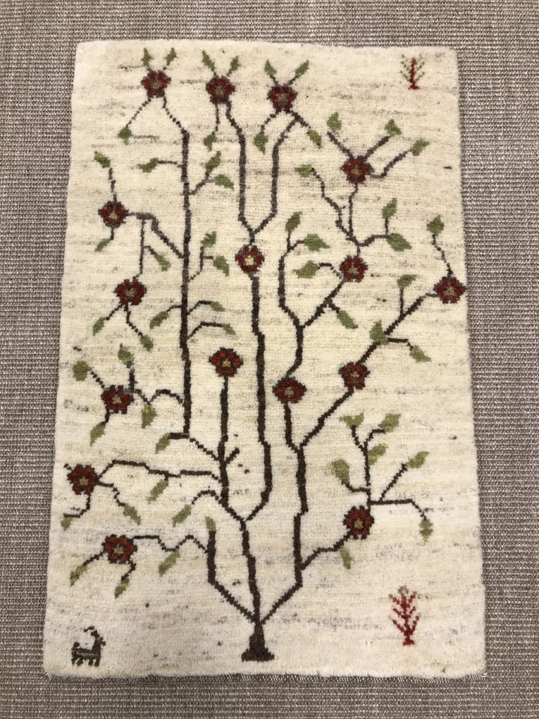 Gabbeh Tappeto persiano 60 x 90 Beige (Iran) Annodato A Mano