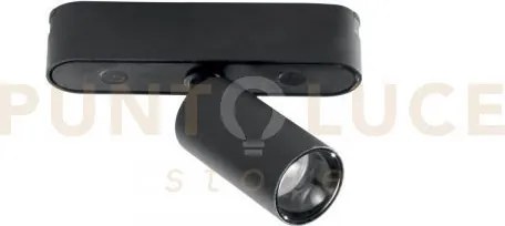 Faro binario led bernini 48v nero in alluminio e termoplastica 5w 5...