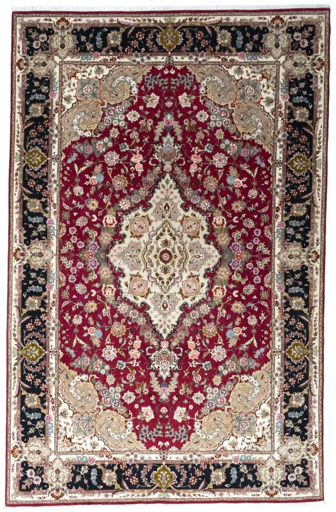 Tabriz Tappeto persiano 180x280 Rosso (Iran) Annodato A Mano