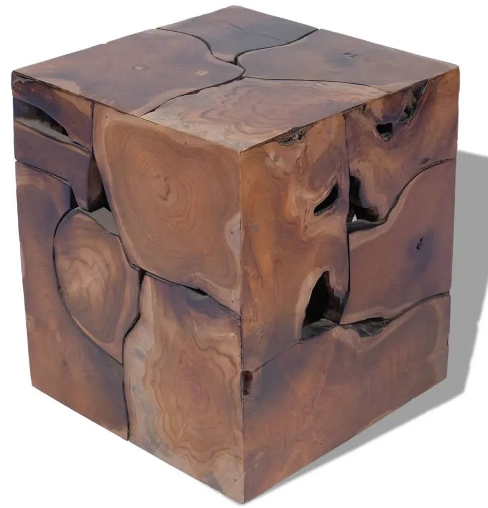 Sgabello in legno massello di teak