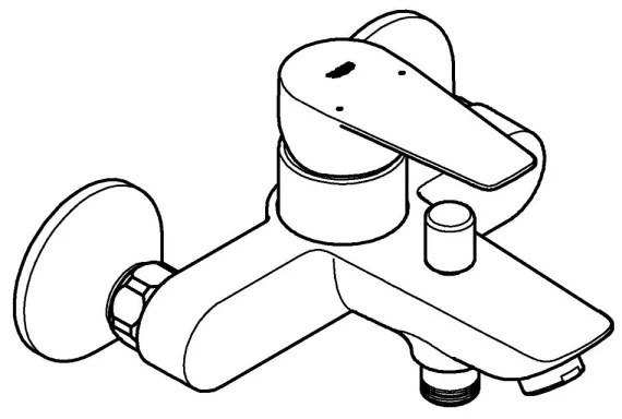 GROHE 24198001 - Miscelatore per vasca DN 15 cromato lucido