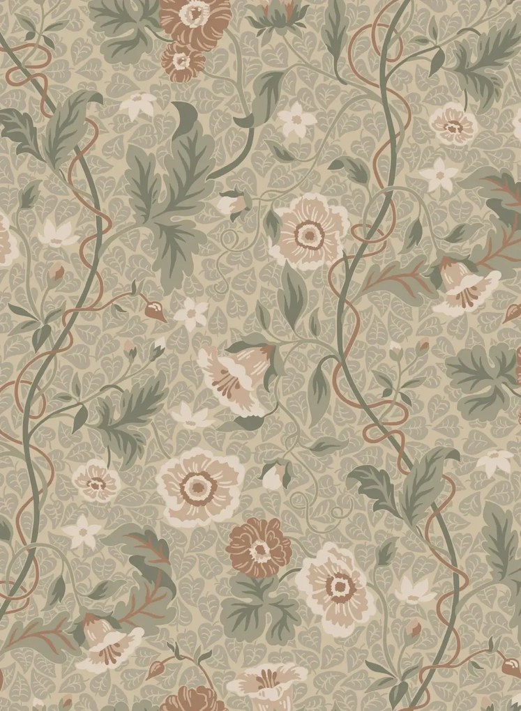 Sandberg Carta da parati Ulla - Garden Green
