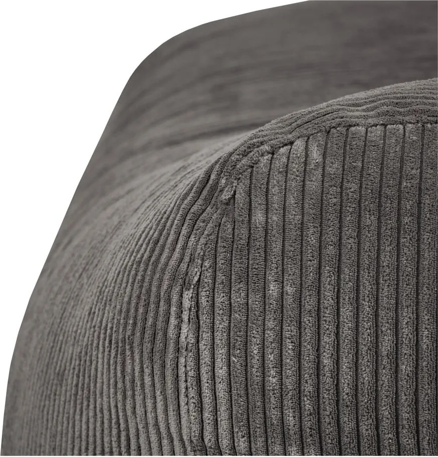 Puof a sacco nero con rivestimento in velluto a coste Snug Long 140 – SLOWDOWN