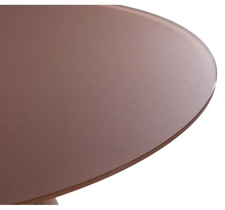 Tavolo da pranzo rotondo con piano in vetro ø 120 cm Vida – MOME