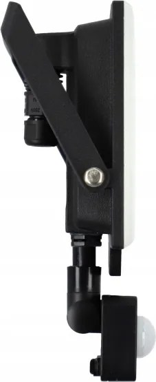 Proiettore da esterno LED con sensore, 50W, 230V, 4500K, IP65, nero