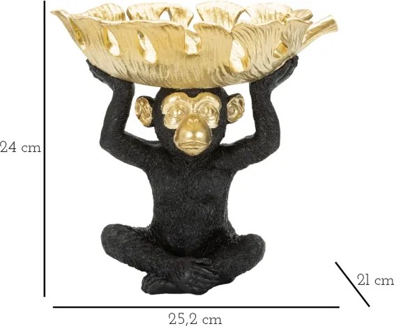 Scimmia Svuota Tasche Cm 25,2X21X24