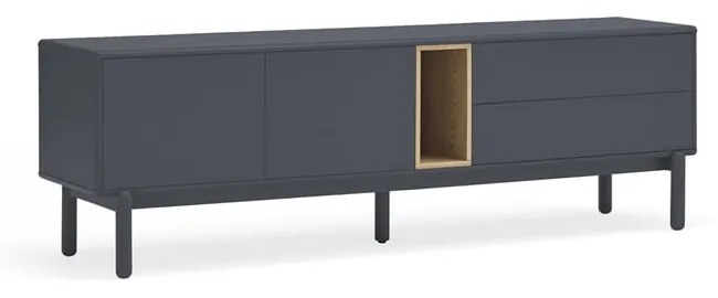 Tavolo TV grigio scuro 180x56 cm Corvo - Teulat